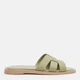 Женские шлепанцы кожаные PARADIZE SHOES SL-1208 36 23.2 см Оливковые (ROZ6501062266) - изображение 1