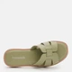 Женские шлепанцы кожаные PARADIZE SHOES SL-1208 36 23.2 см Оливковые (ROZ6501062266) - изображение 6