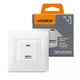 Розетка USB-A + USB-C PD20W біла VIDEX BINERA - зображення 1