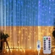 Гирлянда Штора флаг Украины с пультом USB 2*2 SFK-09 - изображение 2
