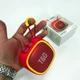 Портативна акумуляторна 5W Bluetooth колонка BT/USB/TF/FM з ремінцем та світломузикою TG 659 червона - зображення 4