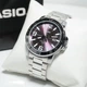 Мужские наручные часы Casio MTP-VD01D-6B Серебристые\Фиолетовый циферблат - изображение 5