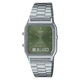 Наручные часы Casio AQ-230A-3A Серебристые\Оливковый циферблат - изображение 1