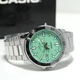 Мужские наручные часы Casio MTP-VD01D-3E1 Серебристые\Мятный циферблат - изображение 8