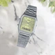 Наручные часы Casio AQ-230A-9A Серебристые\Золотисто-Зеленый циферблат - изображение 4