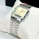 Наручные часы Casio AQ-230A-9A Серебристые\Золотисто-Зеленый циферблат - изображение 5