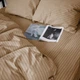 Наволочка MirSon Бязь 17-0610 Stripe Light Brown 45х45 см (2200008199371) - зображення 4