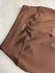 Лосины женские Oysh style 101 NanoFit с широким поясом тонкие 2XL коричневые - изображение 3