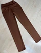 Лосины женские Oysh style 101 NanoFit с широким поясом тонкие 2XL коричневые - изображение 8