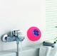 Бездротова водонепроникна Bluetooth колонка для прослуховування музики в душі / ванній Round Speaker настінний мінідинамік з підсвічуванням і кріпленням на присоску, рожева (104305372) - зображення 3