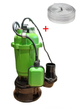 Мощный чугунный насос с поплавком Felső FS-PD 3100F : 3.1 кВт 25000л/час + рукав 20м - изображение 1