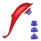 Массажёр ручной Дельфин для тела Dolphin Красный - изображение 1
