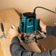 Мощный фрезер вертикальный Makita RP1803FXJ : 1650 Вт, патрон 6,8,12 мм - изображение 6
