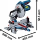 Торцовочная пила Bosch GCM 216 (0601B33000): 1,3 кВт,4800 об/мин. глубина реза 123 мм, круг 216 мм - изображение 7