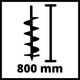Аккумуляторный бесщеточный земляной бур Einhell GP-EA 18/150 Li BL-Solo : с АКБ 18 V 5.2Ah, вес 5.7 кг - изображение 7