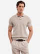 Koszulka polo męska Big Star Polonezzo 801 L Beżowa - obraz 1