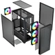 Корпус LogicConcept DART PRO ARGB MIDI BLACK MESH fans 4x120mm без БЖ ATX - изображение 5