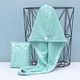 Тюрбан-полотенце из микрофибры для волос HairTowel, зеленый - изображение 6