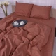 Простынь MirSon Бязь Premium 19-1217 Chocolate perla 180х220 см (2200001715271) - изображение 4