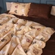 Простынь MirSon двуспальная 180x220 см 17-0705 Toffee Hearts Бязь (2200010619775) - изображение 2