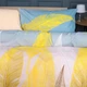 Простынь MirSon Бязь 17-0737 Golden Feathers 180x220 см (2200010841619) - изображение 4