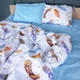 Простынь MirSon Бязь 17-0743 Blue Feathers 180x220 см (2200010844863) - изображение 2