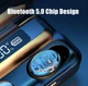 Бездротові навушники сенсорні TWS F5 з Bluetooth і зарядним кейсом Чорні - зображення 4