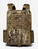 Армейская плитоноска военный жилет Yakeda с подсумками быстрым сбросом Cordura 1000D мультикам - изображение 8