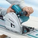 Професійна ручна заглибна дискова пила Makita SP 6000J : 1300 Вт, 165мм, 55мм погружна - зображення 8