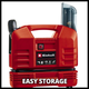 Потожний компресор Einhell TC-AC 190 OF Set : 1100 Вт, 3750 об/хв, макс.продуктивність 190л /хв (4020660) - зображення 5