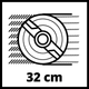 Профессиональная газонокосилка аккумуляторная Einhell GE-CM 18/32 Li-Solo с АКБ 18V 4,0 Ah, 32см ширина - изображение 7