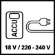 Мощный гибридный компрессор Einhell PRESSITO 18/25 Hybrid : без АКБ (4020430) - изображение 9