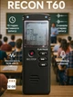 Міні диктофон з активацією голосом RECON T60, 32 GB, VAR\VOX, MP3/WMA, автономність 15 годин, шумоприглушення (700150) - зображення 1