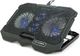 Охлаждающая подставка для ноутбука Ice Coorel K22 10-17" Black (YT35660) - изображение 2