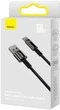 Кабель Baseus Tungsten Gold Fast Charging Data USB-A to Type-C 100 Вт 1 м Black (CAWJ000001) - изображение 6