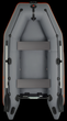 Надувная моторная лодка Kolibri KM-300 (Колибри КМ-300), темно-серая, пайол - слань коврик - изображение 2