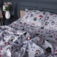Простынь MirSon Бязь 17-0672 Silver Owlets 180x220 см (2200010183108) - изображение 3
