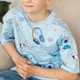Футболка детская хлопковая для мальчика Gabbi Лагерь френд голубой на рост 116 (12947) - изображение 2