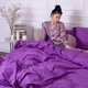 Наволочка MirSon Satin Stripe 30-0009 Purple 40х40 см (2200005250761) - изображение 7