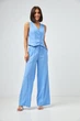 Жилет із льону класичний Wear me S Синій (6_25_11391) - зображення 1