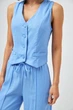 Жилет із льону класичний Wear me S Синій (6_25_11391) - зображення 2