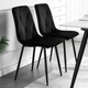 Zestaw krzeseł do kuchni i salonu ModernHome by Multistore MC47-1 4 szt Black (5905817000678) - obraz 9