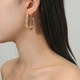 Серьги-конго с изысканным плетением EarHoop, золотистые - изображение 6