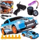 Радиоуправляемая машинка для дрифта 1:24 Nissan GT-R 4WD, голубая - изображение 1