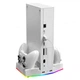 Док-станция Ipega PG-XBS011S White с двумя аккумуляторами, RGB-подсветкой и охлаждением для XBOX Series S - изображение 2