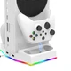 Док-станция Ipega PG-XBS011S White с двумя аккумуляторами, RGB-подсветкой и охлаждением для XBOX Series S - изображение 3