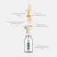 Скляна дитяча пляшечка BIBS Baby Glass Bottle повний комплект 225 ml - Cloud - зображення 5