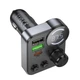 FM-трансмітер модулятор Hoco E86 Alegria (2USB/Type-C PD30W+QC3.0) Чорний - изображение 5
