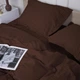 Наволочка MirSon Satin Stripe 30-0006 Dark Brown 50х50 см (2200005249536) - изображение 2