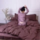 Наволочка MirSon Satin Stripe 30-0006 Dark Brown 50х50 см (2200005249536) - изображение 6